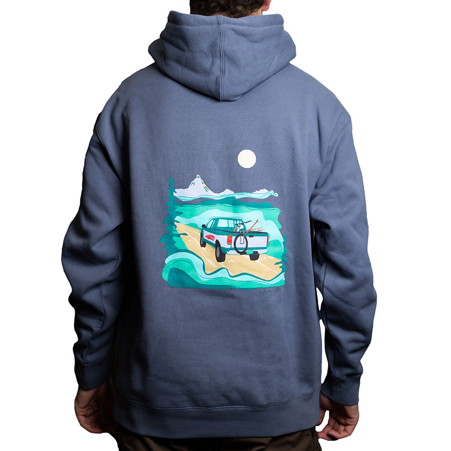 Truck Design Hoodie Storm Blue