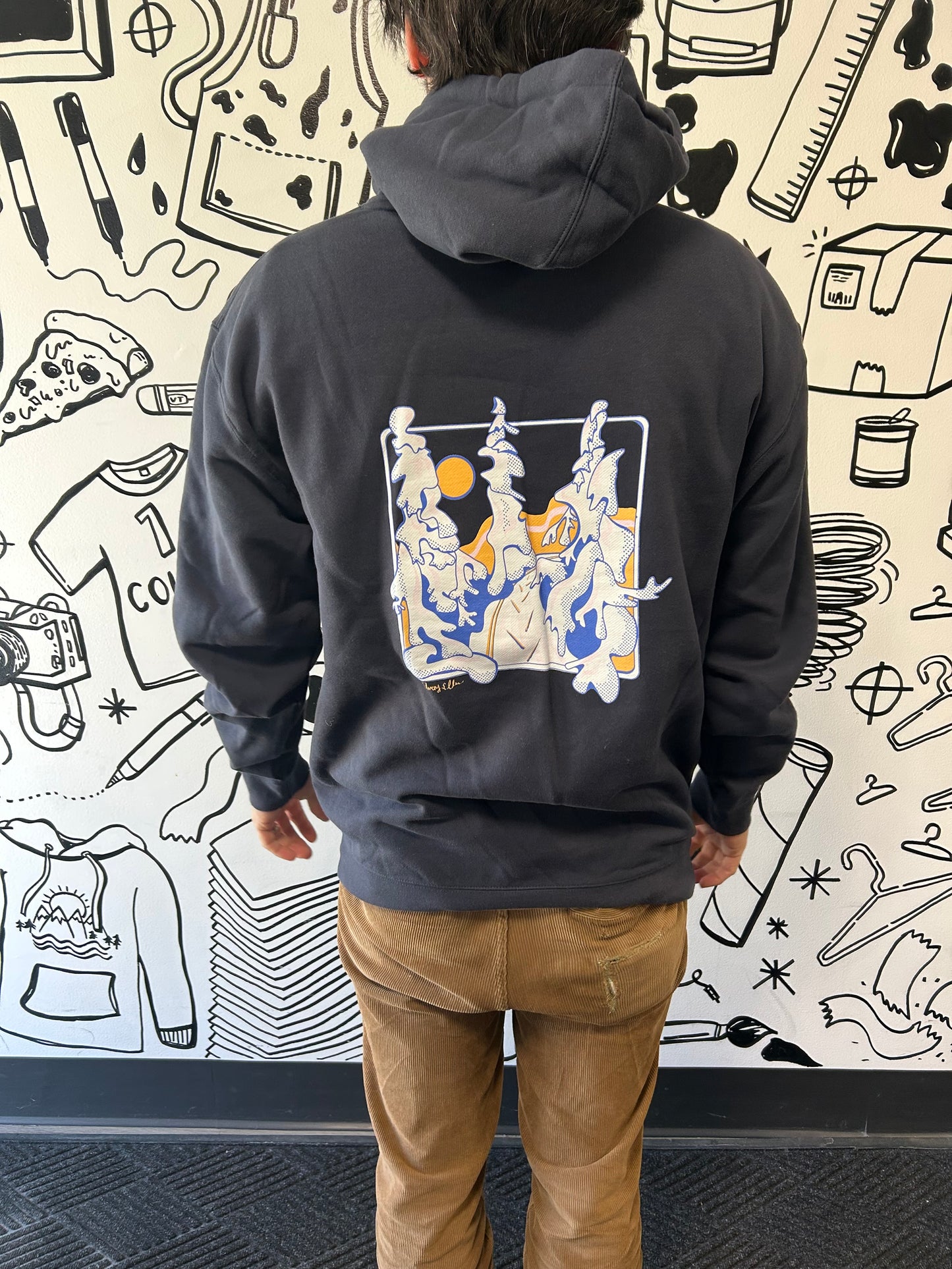 Winter Ski Trail Hoodie